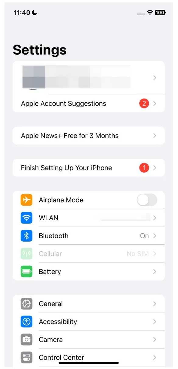 检查 iPhone 网络